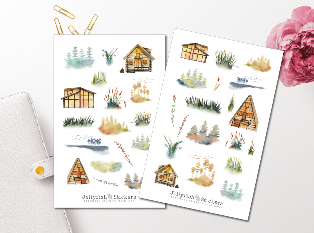 Forest Nature Sticker Set